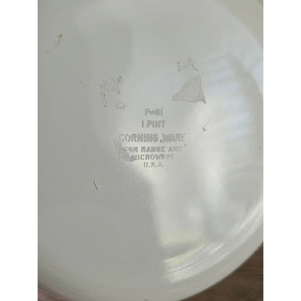 Vintage Corning Ware Blue Cornflower P-81-B 1 PINT Dish with Pyrex Lid P-81-C